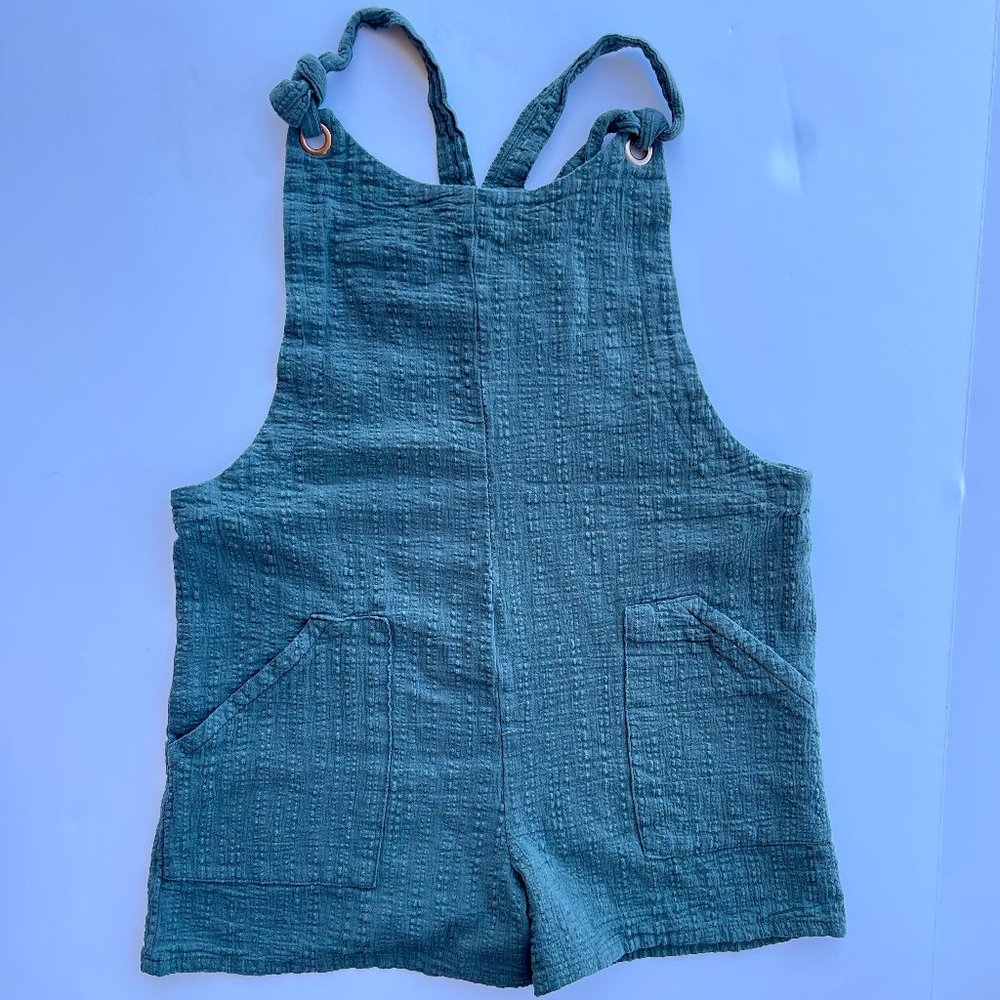 Girls Art Class 10/12 Olive Green Lightweight waffle Romper Jumper Overall